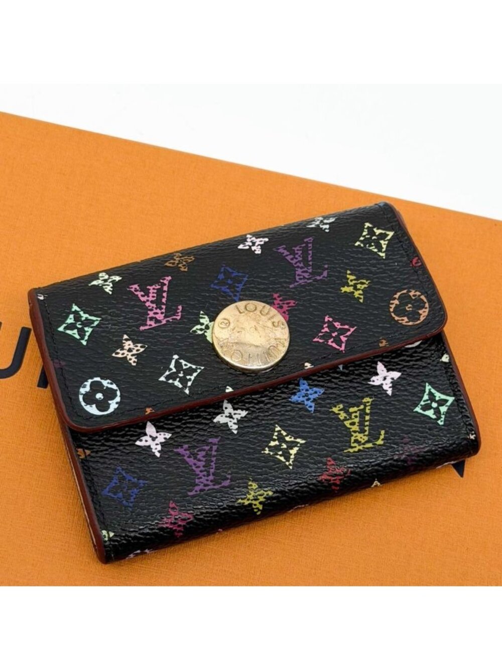 Louis Vuitton Porte Monnaie Cozy Monogram Multicolor Coin Card Holder